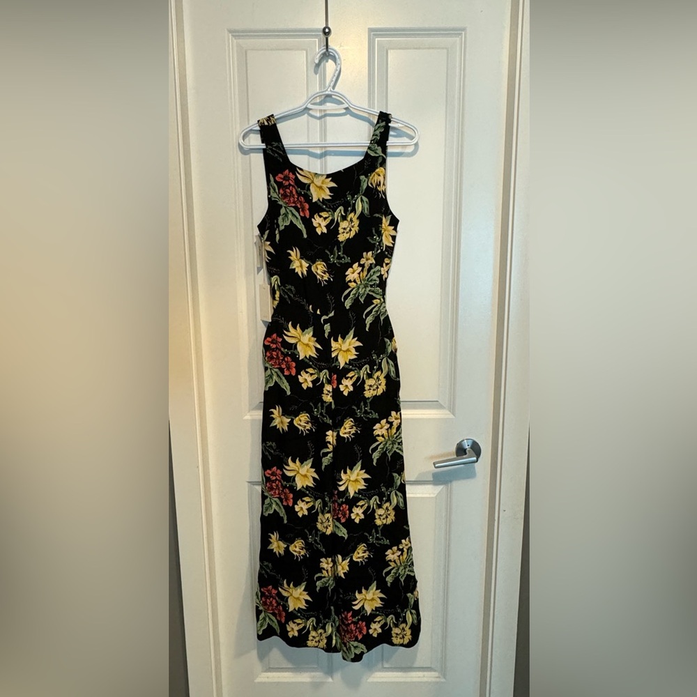 Floral wide leg jumpsuit. Wilfred